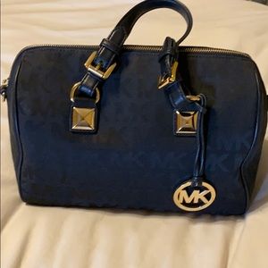 Michael Kors black fabric purse
